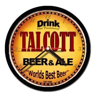  TALCOTT beer and ale cerveza wall clock 