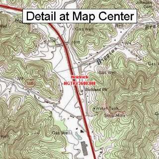  USGS Topographic Quadrangle Map   Heidrick, Kentucky 