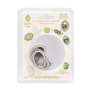  Epiphany Crafts Metal Settings Oval 25; 3 Items/Order 