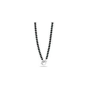  Onyx Bead T Bar 46 cm Necklace Jewelry