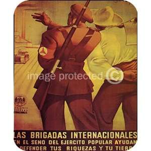 Las Brigadas Internacionales Vintage Spanish War MOUSE PAD 