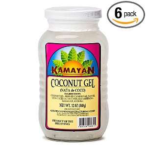 Kamayan Coconut Gel (Nata De Coco) 340g (Pack of 6)  
