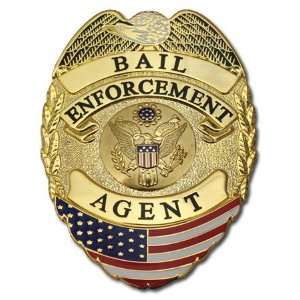 Bail Enforcement Agent Flag Badge
