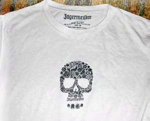Jagermeister T ShirtGreyPrimal Skull LogoMedium  