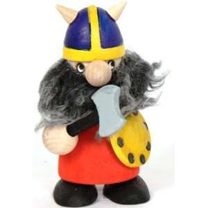    Swedish Viking   Wooden   Red Outfit with Axe Toys & Games