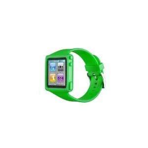 Ipod Nano 6 6g 6th Generation Silicon Silicone Skin Green Watch Band 