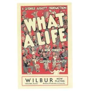    What A Life Poster Broadway Theater Play 14x22