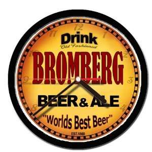  BROMBERG beer and ale cerveza wall clock 