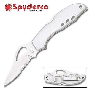 Byrd Meadowlark Stainless Combination Edge Knife  Sports 