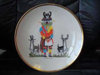 Hopi Indian Antelope Kachina 1974 Florence 10 Plate  