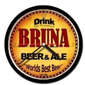  BRUNA beer and ale cerveza wall clock 