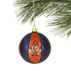  Syracuse Orange Collegiate Glass Basketball Ornament 