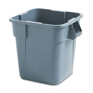  Square Brute Trash Container, 28 Gallon Capacity, Gray, 21 