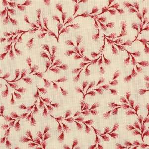  44 Wide Gallery In Red II Vines Ivory/Red Fabric By The 