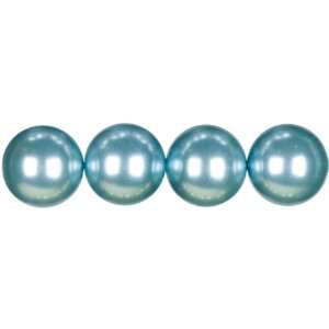  Cousin Symbolize Glass Beads 14mm, 13/Pkg, Pearls, Blue 