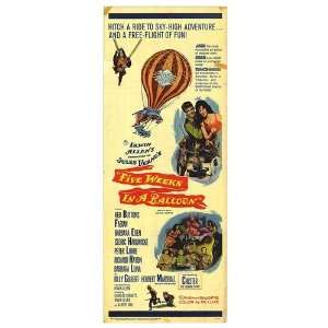  Five Weeks In A Balloon Original Movie Poster, 14 x 36 
