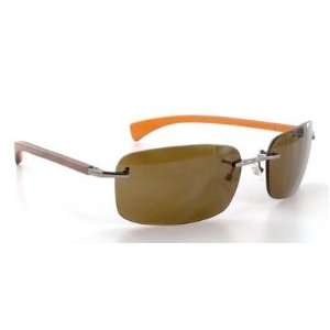  Gold Wood E05p Brown / Bubinga / Orange Wood Sunglasses 
