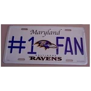  Baltimore Ravens Fan License Plate Automotive