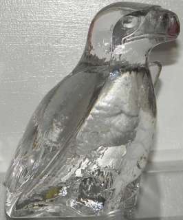Signed Kosta Scandinavian Glass Eagle Figure by Svenskt  