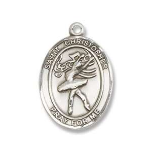  St. Christopher Sport Dance & Ballet Sterling Silver Medal 