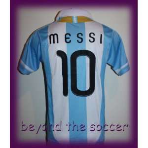  ARGENTINA HOME MESSI 10 SOCCER JERSEY X LARGE Sports 