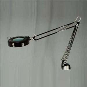   Swing Arm Magnifier Lamp Kit in Black with a 3 Diopter Lens (2 Pieces