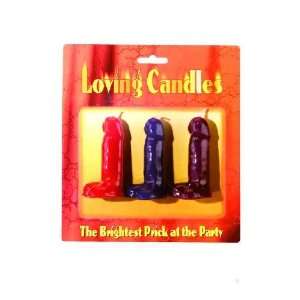  Loving (Pecker) Candles (3) 