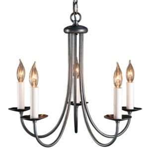  Simple Sweep Five Arms Chandelier  R080552 Finish Natural 