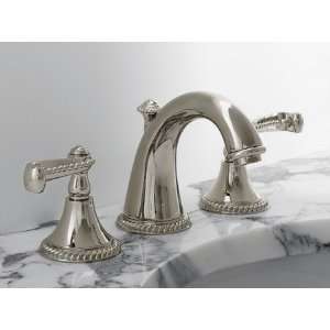 Mico Robed Widespread Lavatory Faucet W/ Lever Swarovski Crystal Clear 