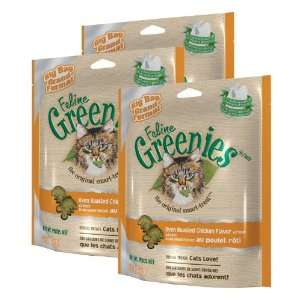  3 PACK Greenies Feline   CHICKEN (1.2 lbs)