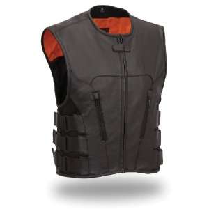 First Manufacturing Mens Updated SWAT Team Style Vest (Black, Medium)