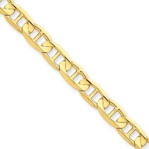  14k 6.25mm Concave Anchor Chain Jewelry
