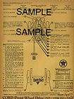1937 1938 GRAHAM SUPERCHARGER CRUSADER LUBE CHARTS
