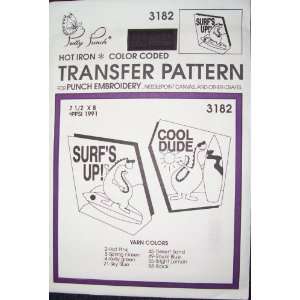  Hot Iron Transfer Pattern #3182 Surfs Up Cool Dude (For 