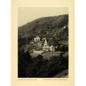  1913 Print Hauser Buttner Harms Bodenwerder Hillside 