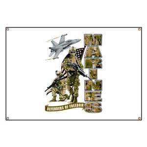  Banner US Navy Marines Semper Fi Defenders Of Freedom 