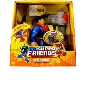  DC Super Friends Delxue Figure Superman Space Crane Toys 