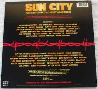 SUN CITY ~ LP ~ AUAA ~U2~ LiTTLE STEVEN + ~ NM ~ ERROR  