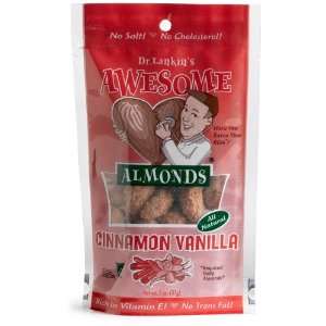 Dr. Lankins Awesome Almonds­ Cinnamon Vanilla, 2 Ounce Bags (Pack of 
