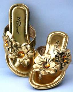   Flat Flops Flower Fux Leather Summer Cute Sandals Shoes Flo  