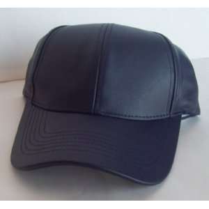  Leather Baseball Hat Navy Toys & Games
