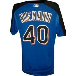com Randy Niemann #40 Mets Game Used Spring Training Batting Practice 