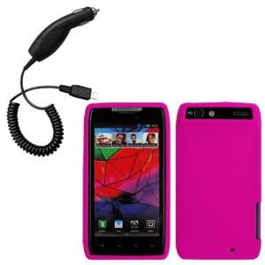 Cbus Wireless Hot Pink Silicone Case / Skin / Cover & Car Charger for 