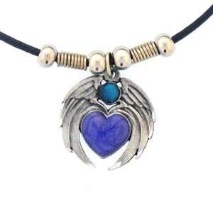  Earth Spirit Necklace   Heart with Wings Sports 