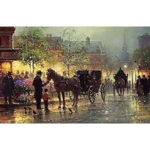  G. Harvey   Cabbies at the Market Artists Proof