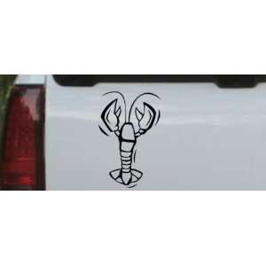 Lobster Animals Car Window Wall Laptop Decal Sticker    Black 22in X 