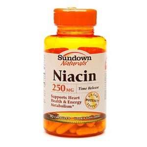  Sundown Naturals  Niacin, 250mg Time Release, 90 capsules 