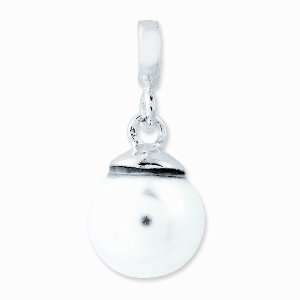   Silver Simulated White Pearl Enhancer Vishal Jewelry Jewelry