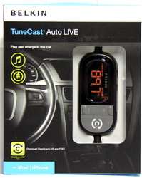BELKIN FM TRANSMITTER TUNECAST AUTO LIVE CLEARSCAN MADE FOR IPOD 