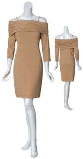  jersey knit cocktail dress with threads of gold shimmer has off 